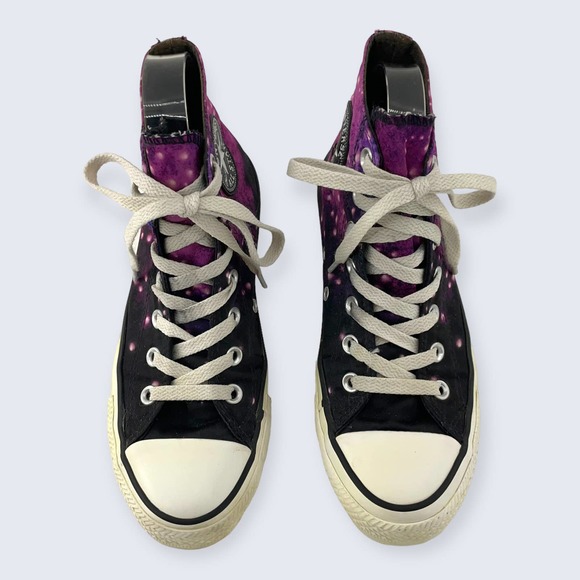 Converse All Star Chuck Taylor Purple Unicorn Galaxy Hi Top Lace Up Sneaker 7 - Picture 3 of 8